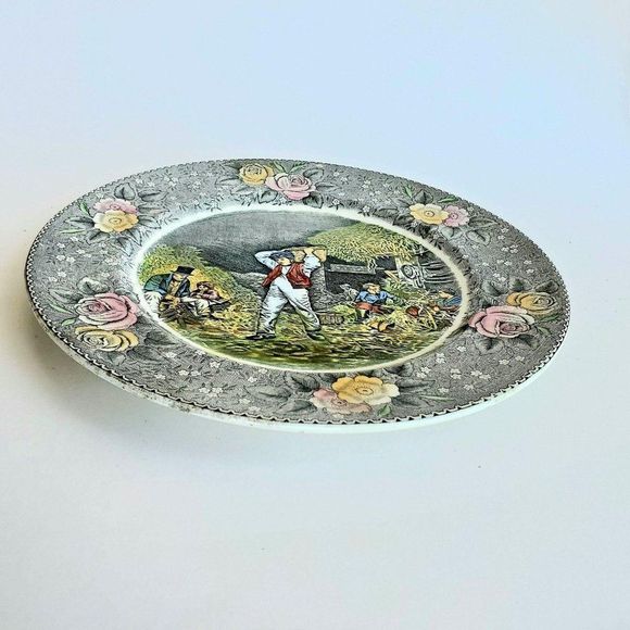 Currier & Ives Adams Plate Husking, Colored Plate - Picture 8 of 8